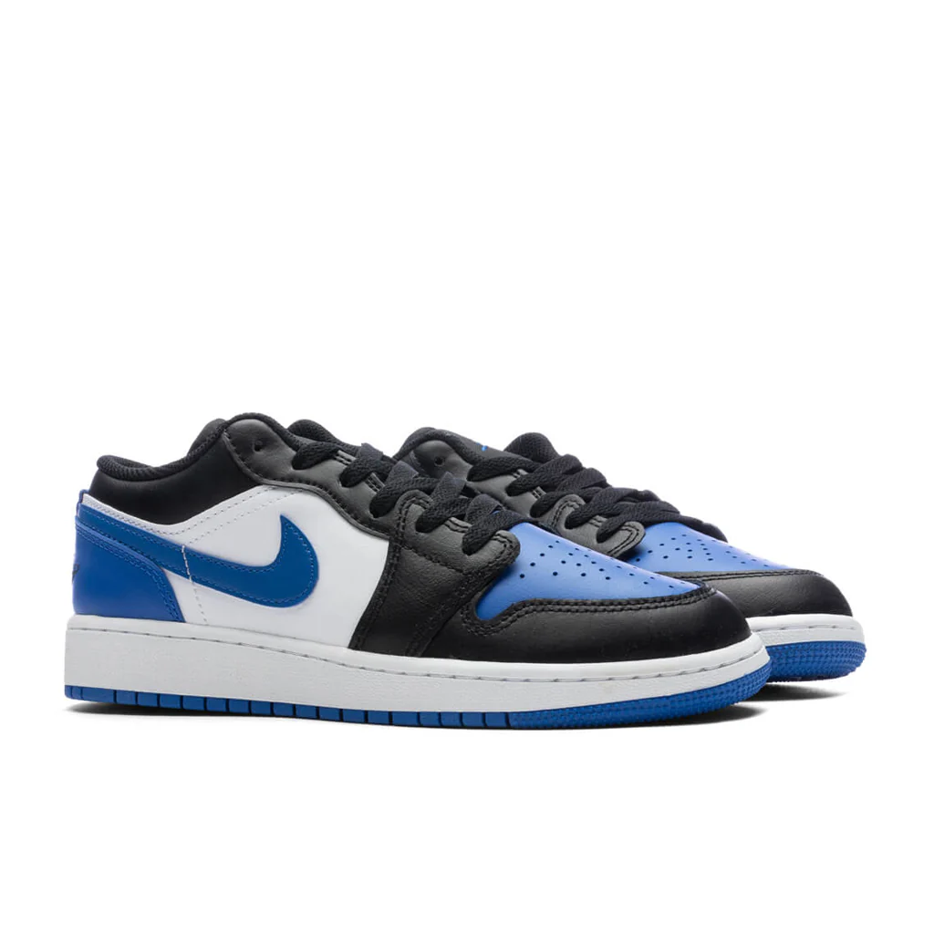 Air Jordan 1 Low (GS) - White/Royal Blue/Black - Image 2