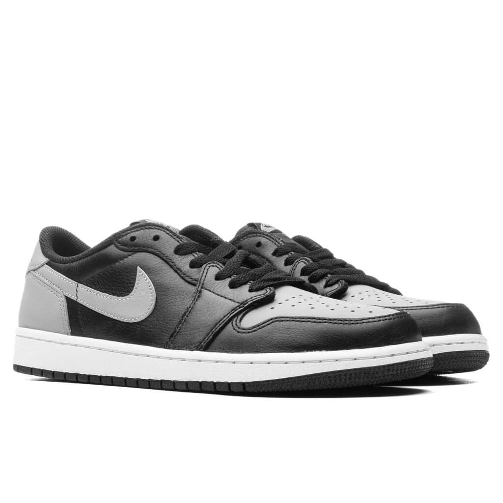 Air Jordan 1 Low OG 'Shadow' - Black/Medium Grey/White - Image 2