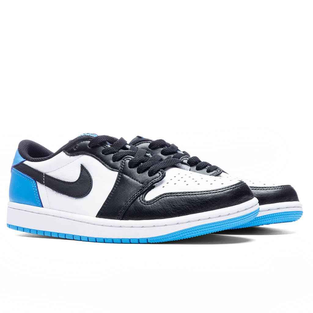 Air Jordan 1 Low OG - White/Dark Powder Blue/Black - Image 2