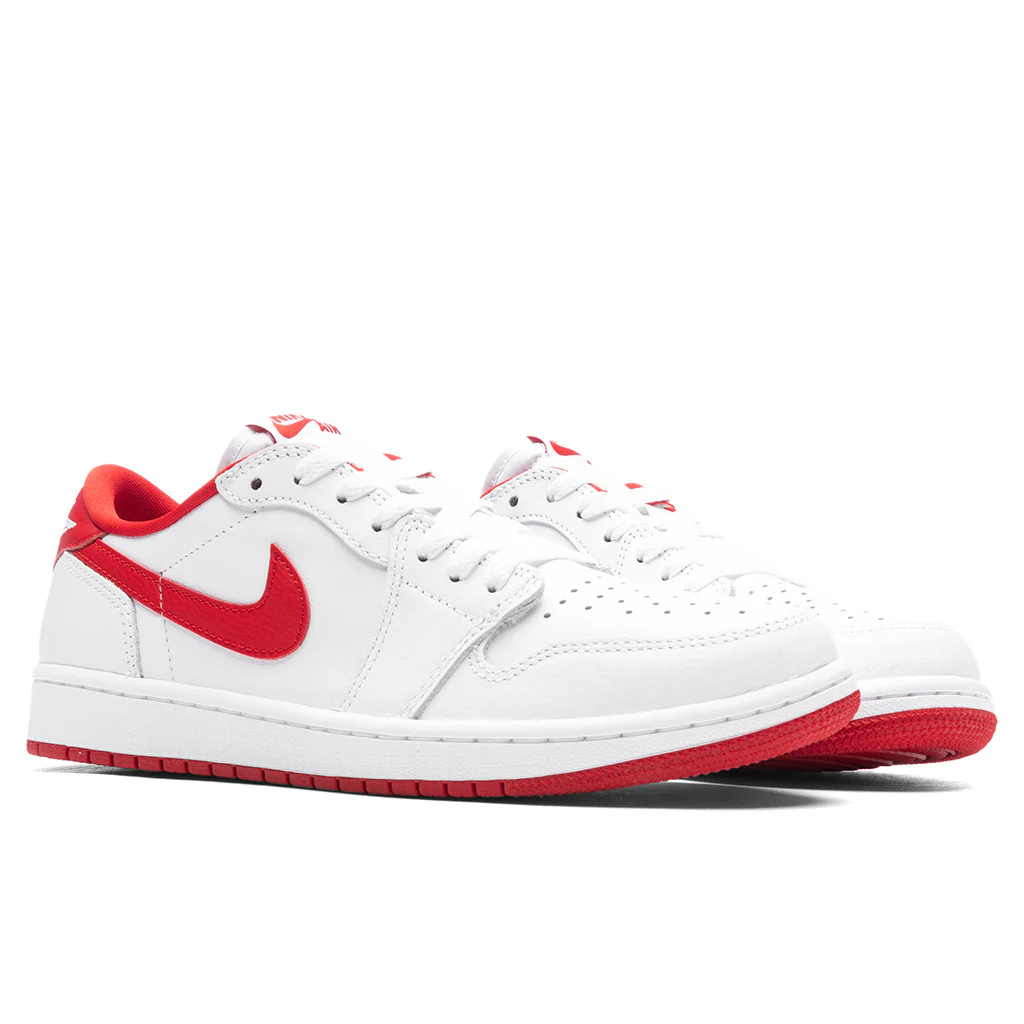 Air Jordan 1 Low OG 'University Red' - White/University Red/White - Image 2