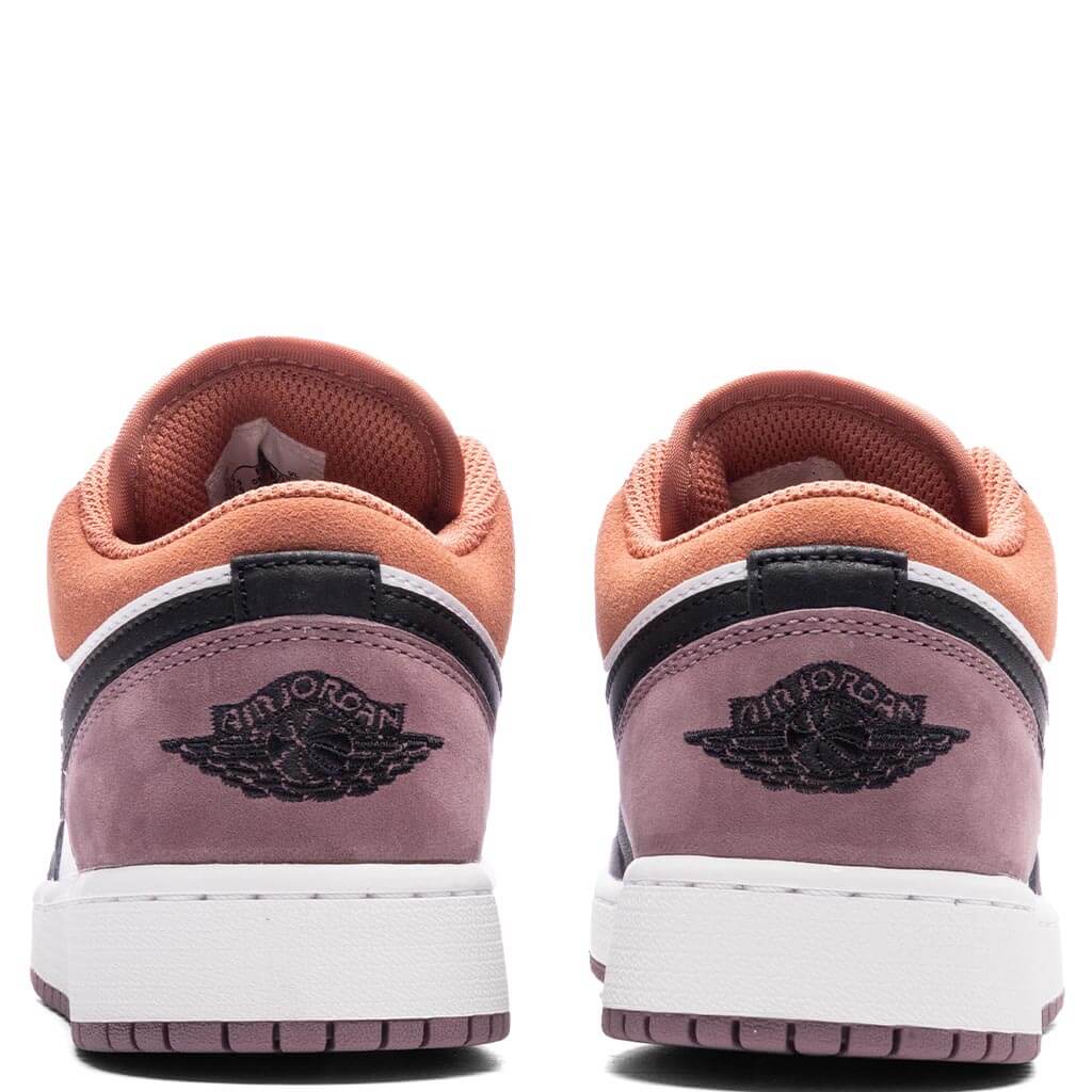 Air Jordan 1 Low SE (GS) - White/Sky J Orange/Sky J Mauve - Image 4