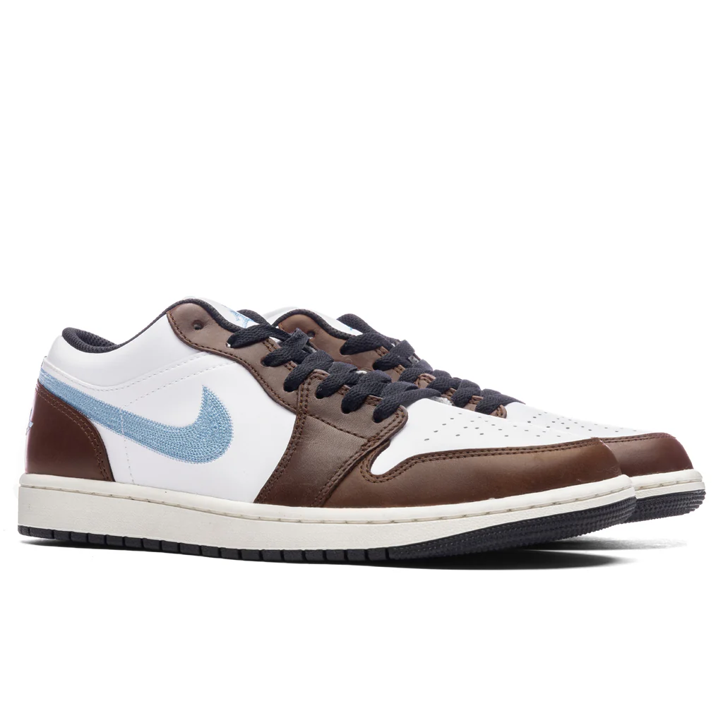 Air Jordan 1 Low SE - White/Blue Grey/Black - Image 2