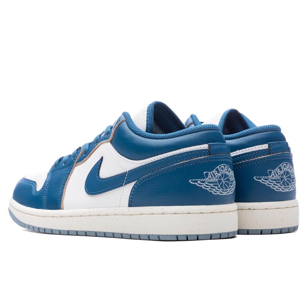 Air Jordan 1 Low SE - White/Industrial Blue/Blue Grey - Image 3