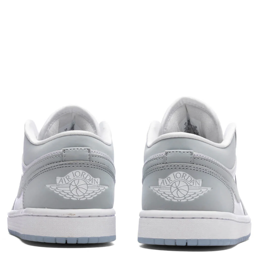 Women's Air Jordan 1 Low - White/Wolf Grey/Aluminum - Image 4