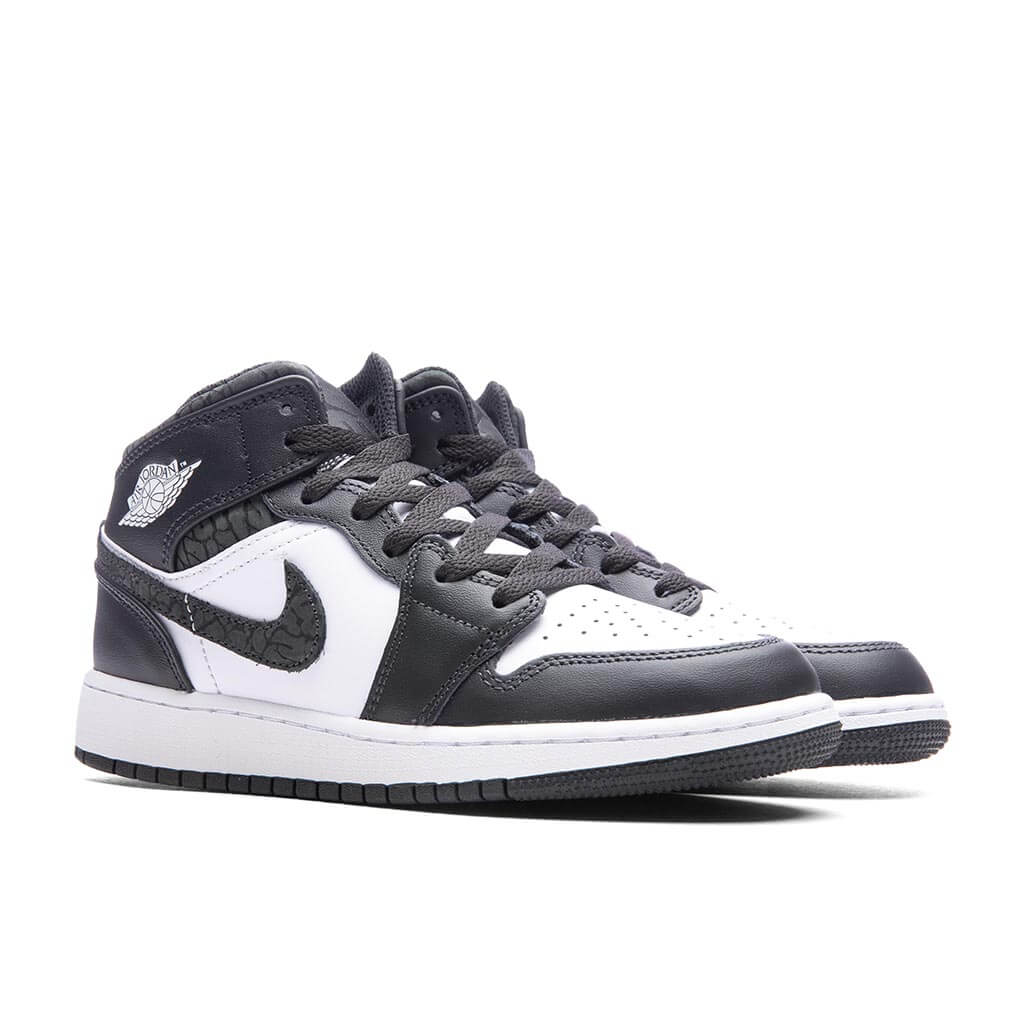 Air Jordan 1 Mid (GS) - Off Noir/Black/White - Image 2