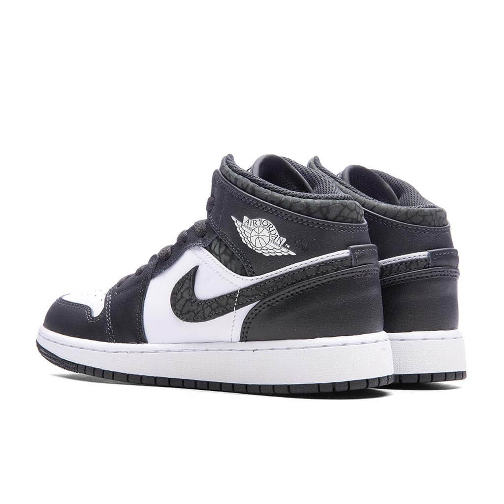 Air Jordan 1 Mid (GS) - Off Noir/Black/White - Image 3