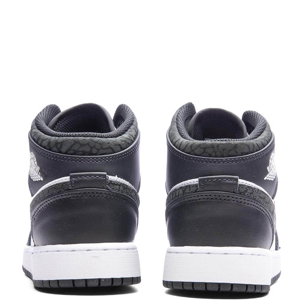 Air Jordan 1 Mid (GS) - Off Noir/Black/White - Image 4
