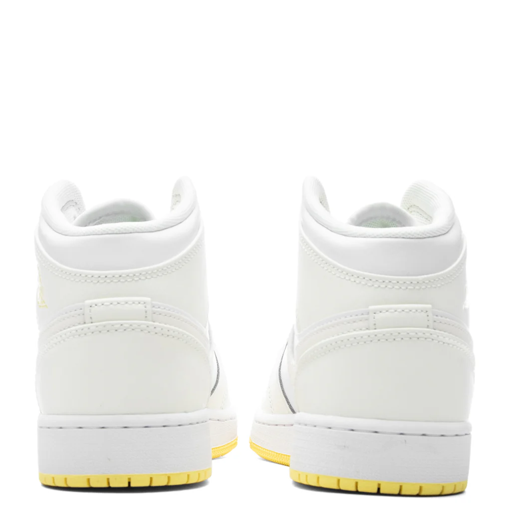 Air Jordan 1 Mid (GS) - Sail/Light Laser Orange/White - Image 4