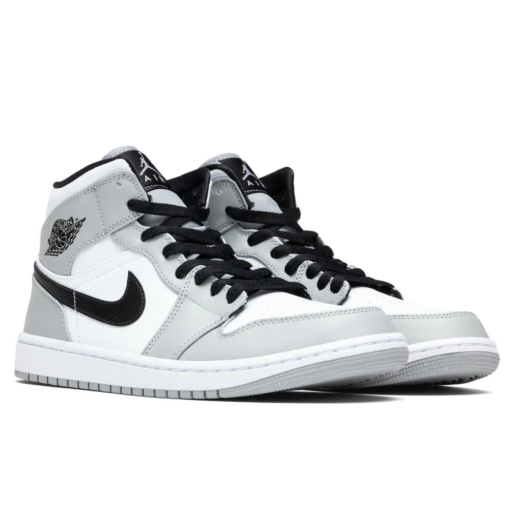 Air Jordan 1 Mid - Light Smoke Grey/Black/White - Image 2