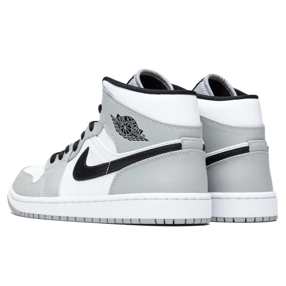 Air Jordan 1 Mid - Light Smoke Grey/Black/White - Image 3