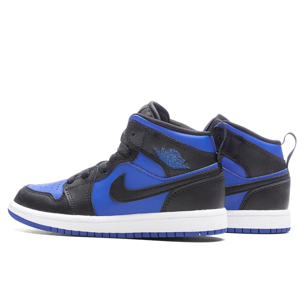Air Jordan 1 Mid (PS) - Black/Royal Blue/White - Image 3