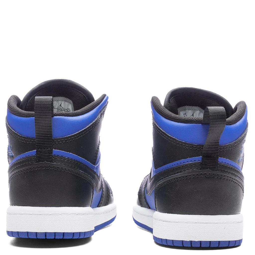 Air Jordan 1 Mid (PS) - Black/Royal Blue/White - Image 4