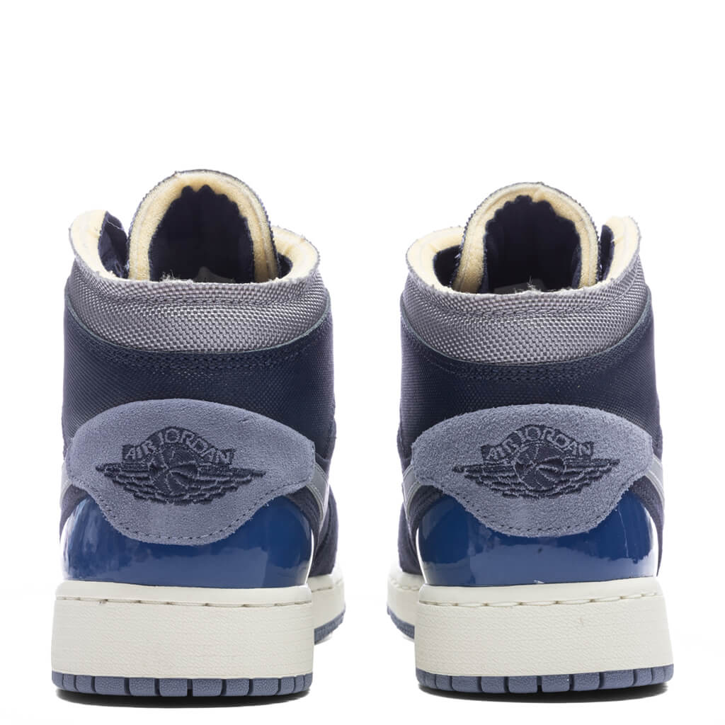 Air Jordan 1 Mid SE Craft (GS) - Obsidian/White/French Blue - Image 4