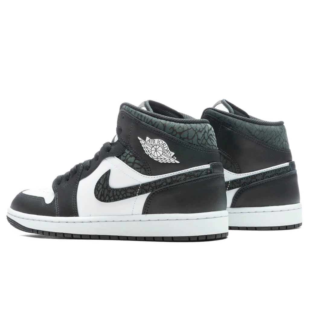 Air Jordan 1 Mid SE - Off Noir/Black/White - Image 3