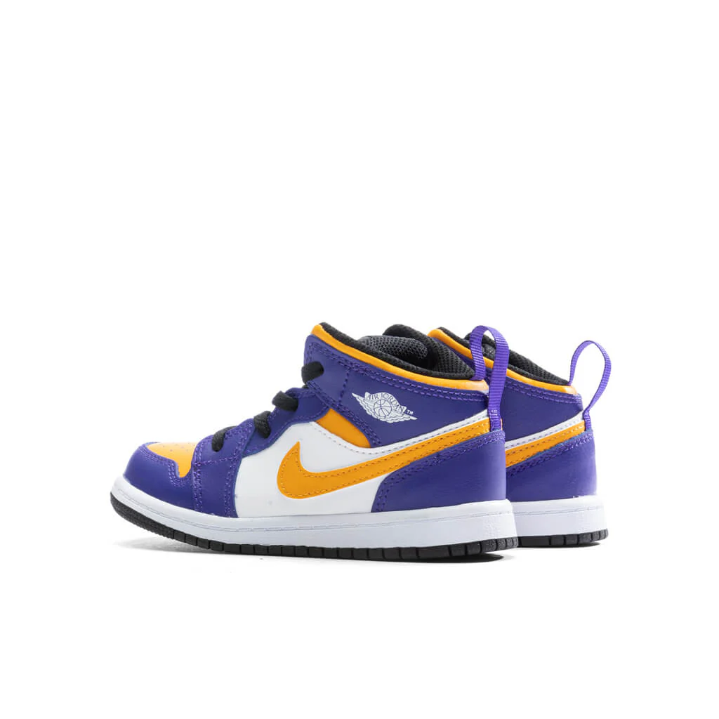 Air Jordan 1 Mid (TD) - Dark Concord/Taxi/White - Image 3