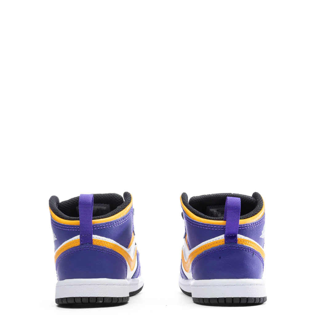 Air Jordan 1 Mid (TD) - Dark Concord/Taxi/White - Image 4