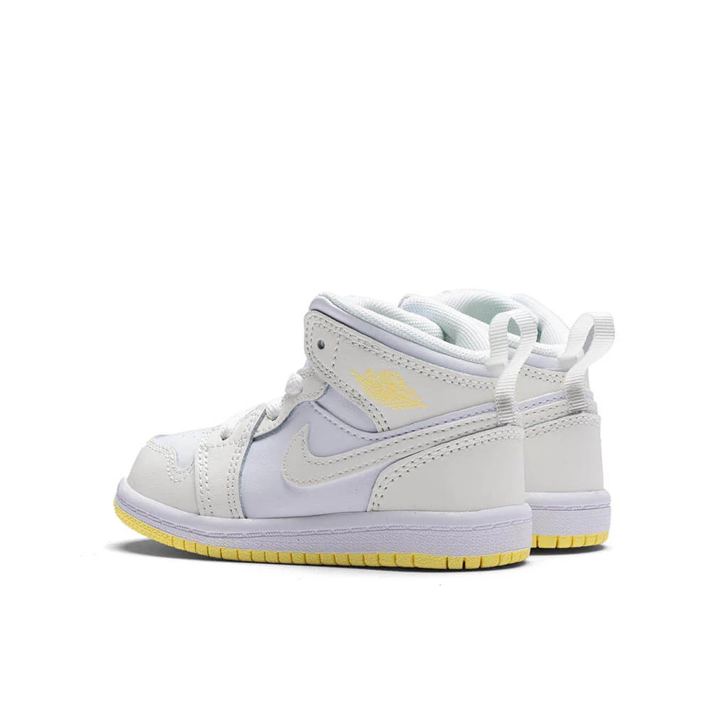 Air Jordan 1 Mid (TD) - Sail/Light Laser Orange/White - Image 3