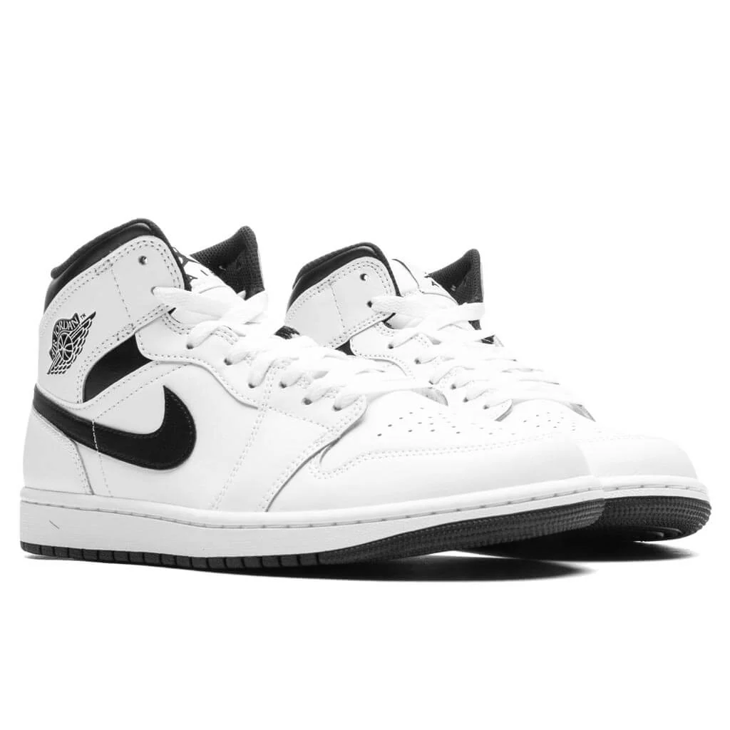 Air Jordan 1 Mid - White/Black - Image 2