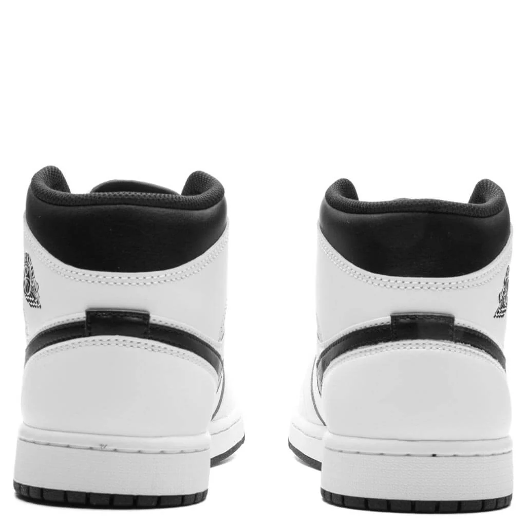 Air Jordan 1 Mid - White/Black - Image 4