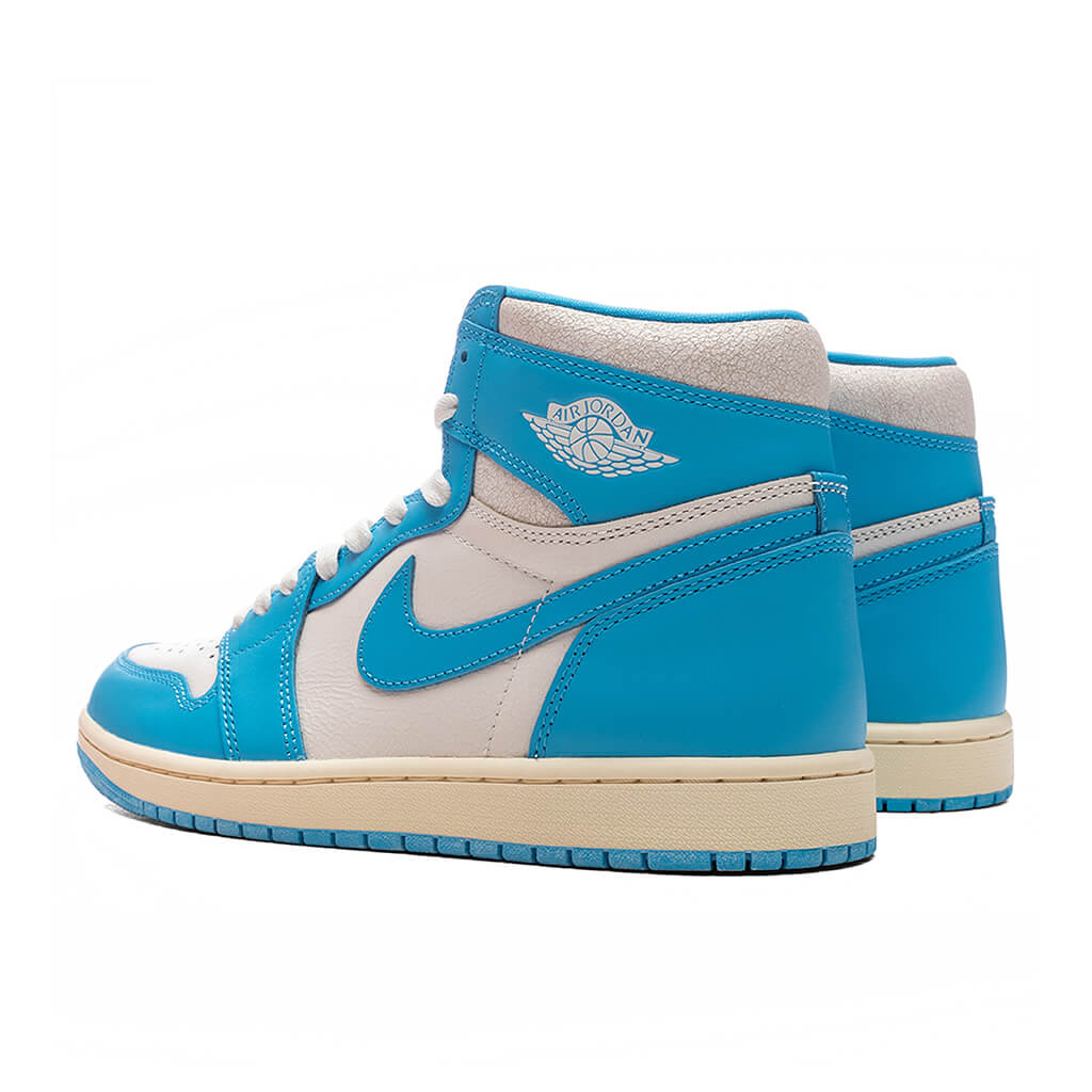 Air Jordan 1 Retro High OG 'UNC Reimagined' (GS) - Dark Powder Blue/Sail - Image 3