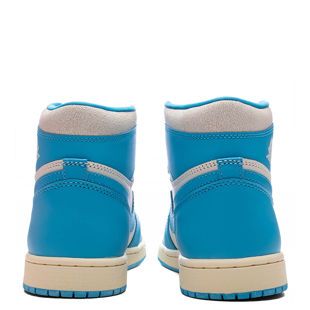Air Jordan 1 Retro High OG 'UNC Reimagined' (GS) - Dark Powder Blue/Sail - Image 4
