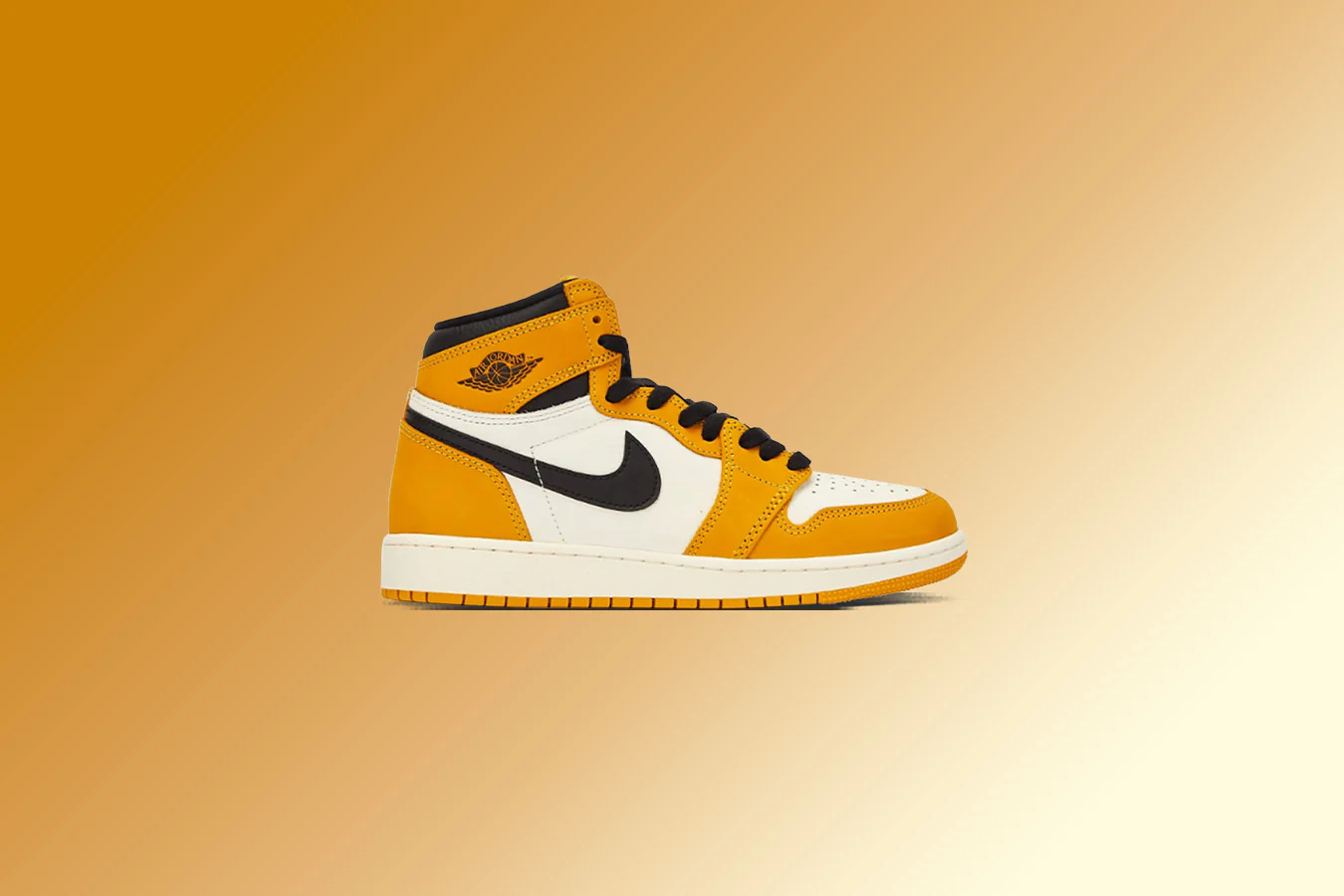 Air Jordan 1 Retro High OG (GS) 'Yellow Ochre' - Yellow Ochre/Black/Sail - Image 5