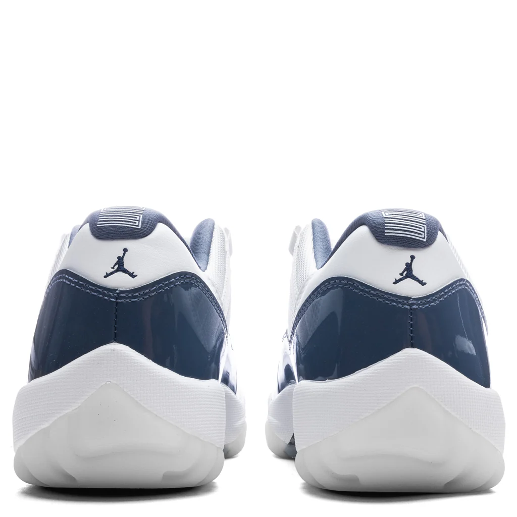 Air Jordan 11 Retro Low - White/Midnight Navy/Diffused Blue - Image 4