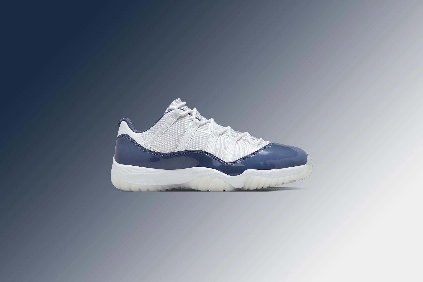 Air Jordan 11 Retro Low - White/Midnight Navy/Diffused Blue - Image 5