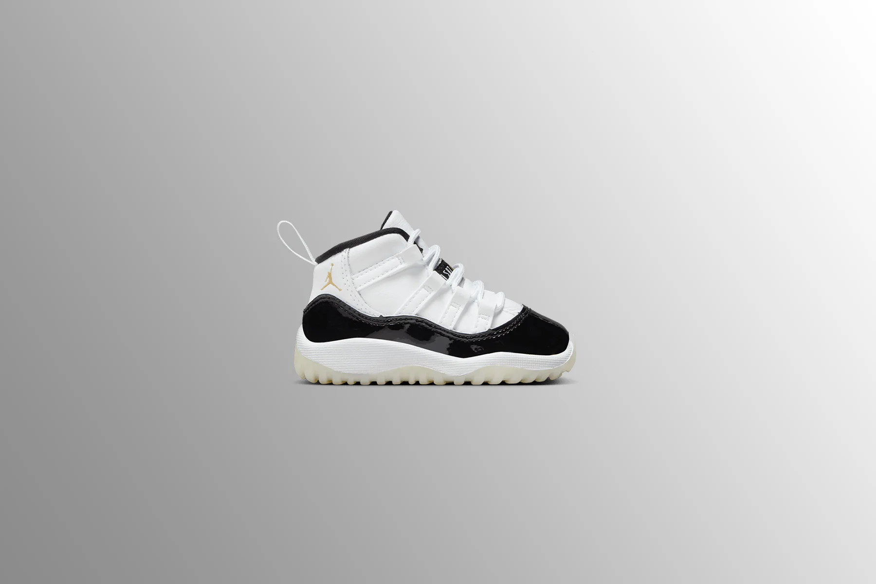 Air Jordan 11 Retro (TD) 'Gratitude/Defining Moments' - White/Metallic Gold/Black - Image 5