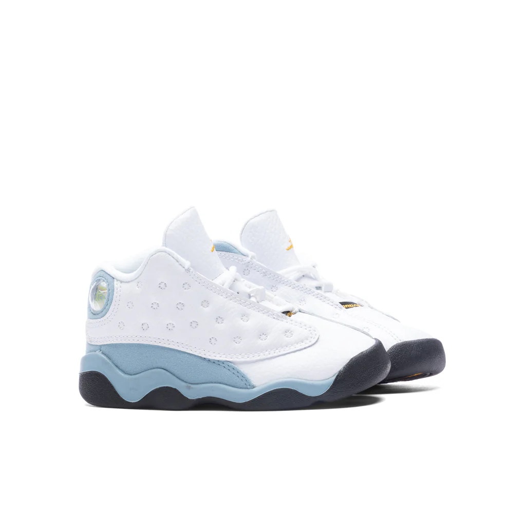 Air Jordan 13 Retro (TD) - White/Yellow Ochre/Blue Grey - Image 2