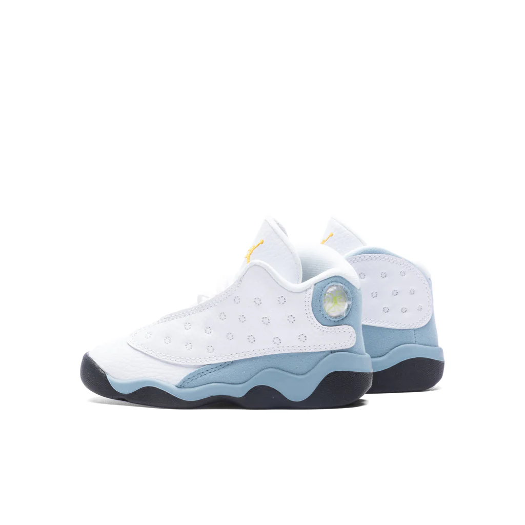 Air Jordan 13 Retro (TD) - White/Yellow Ochre/Blue Grey - Image 3