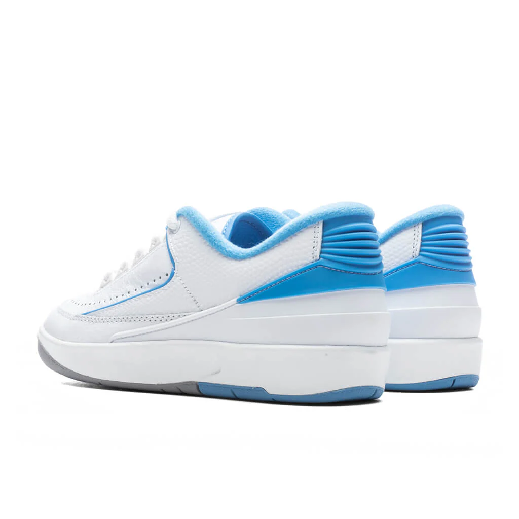 Air Jordan 2 Retro Low (GS) - White/University Blue/Cement Grey - Image 3