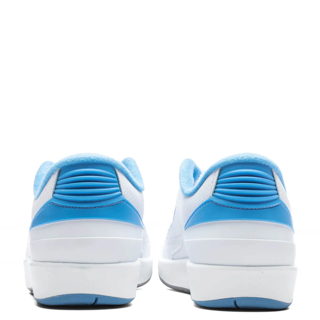Air Jordan 2 Retro Low (GS) - White/University Blue/Cement Grey - Image 4