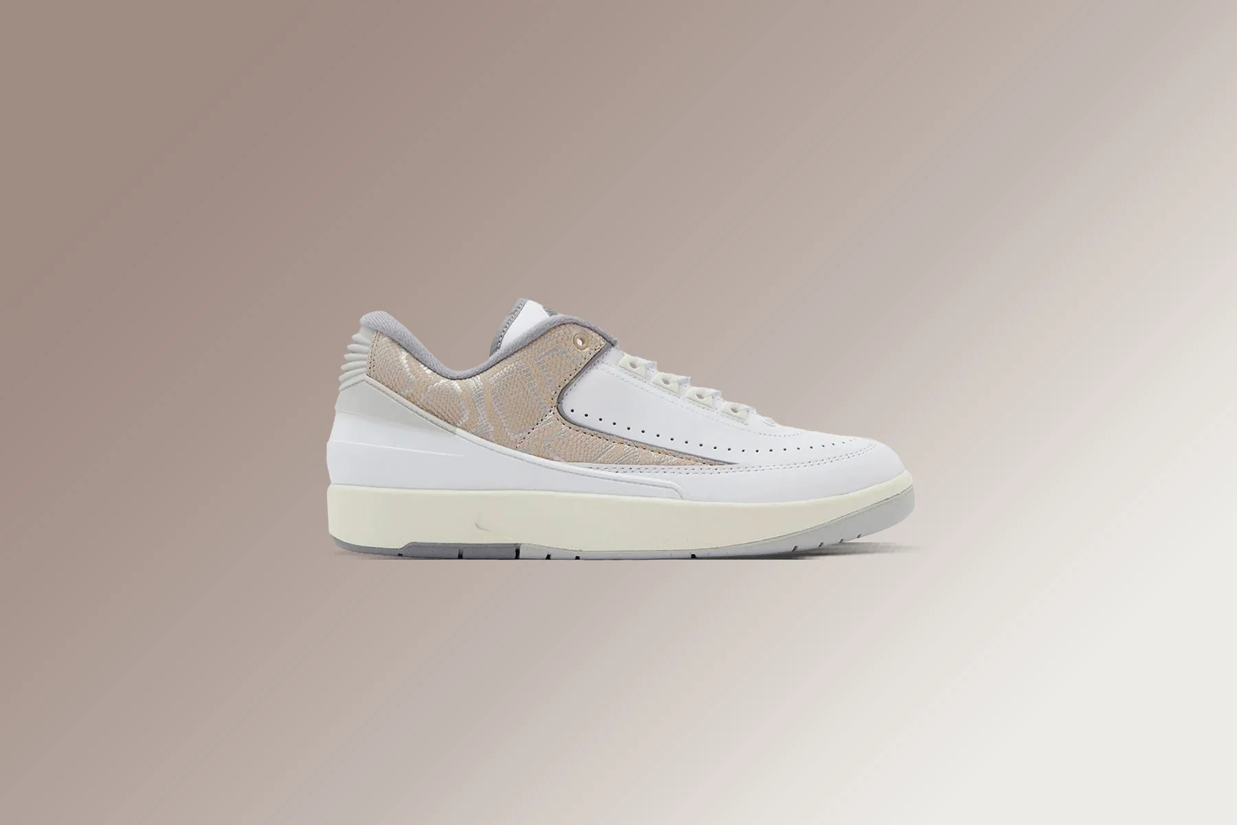 Air Jordan 2 Retro Low 'Python' - White/Cement Grey/Sanddrift - Image 5