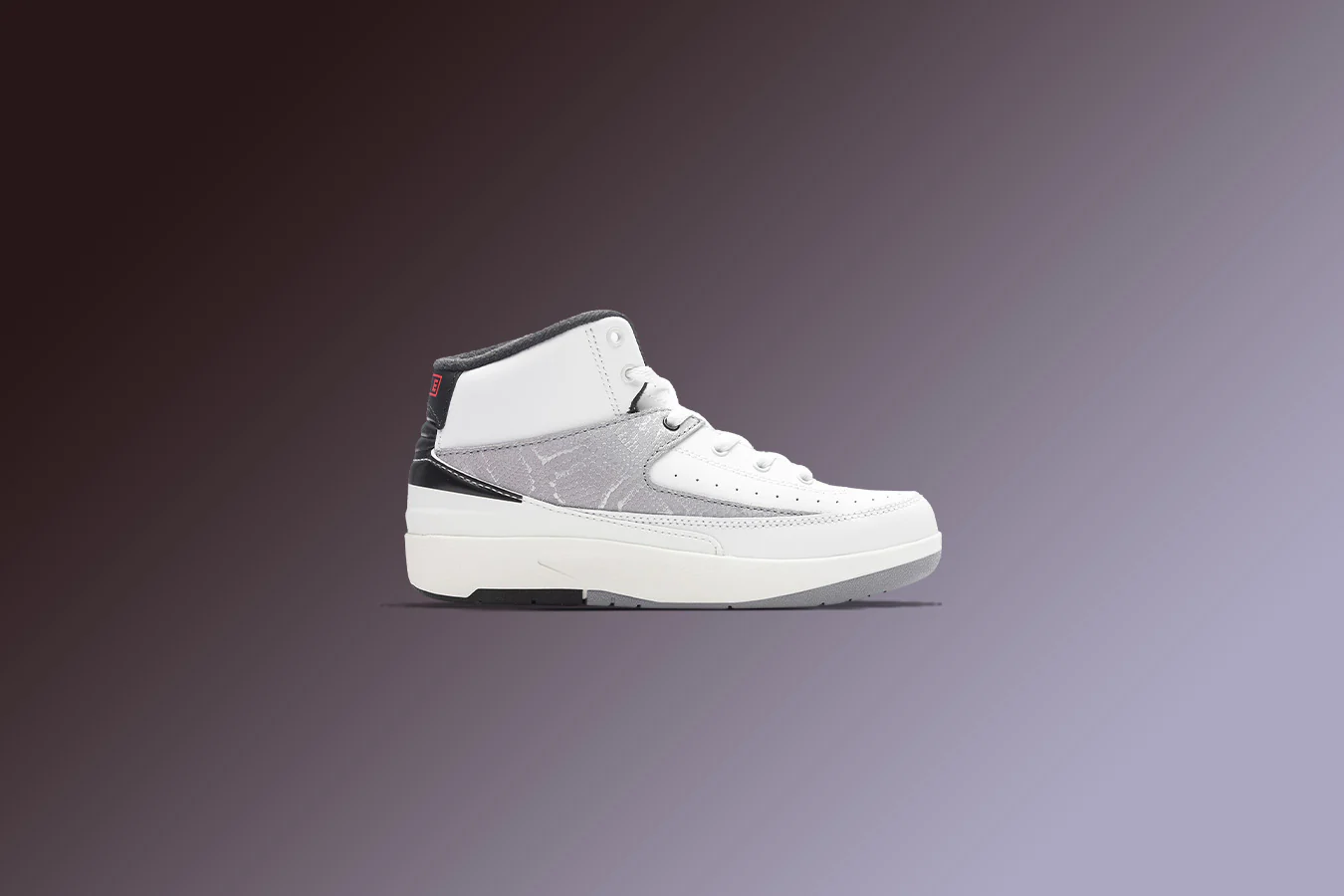 Air Jordan 2 Retro (PS) 'Python' - White/Fire Red/Cement Grey - Image 5