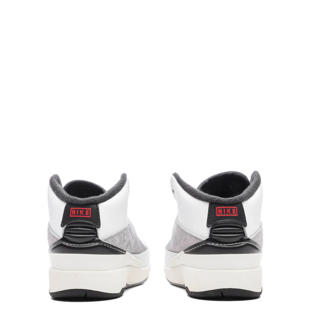 Air Jordan 2 Retro (TD) 'Python' - White/Fire Red/Cement Grey - Image 4