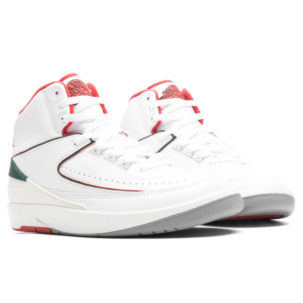 Air Jordan 2 Retro 'Italy' - White/Fire Red - Image 2