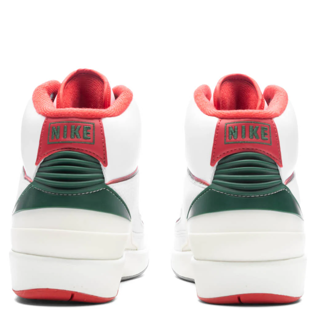 Air Jordan 2 Retro 'Italy' - White/Fire Red - Image 4