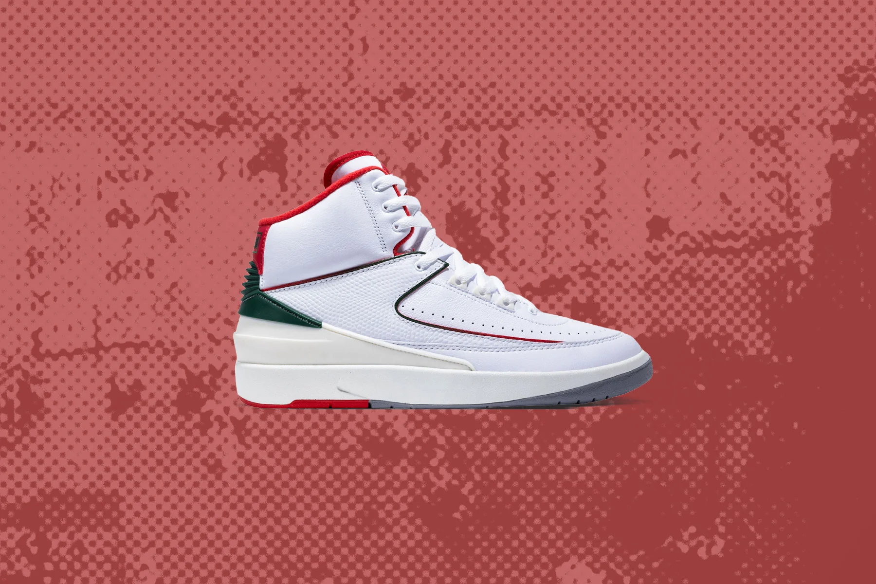 Air Jordan 2 Retro 'Italy' - White/Fire Red - Image 5