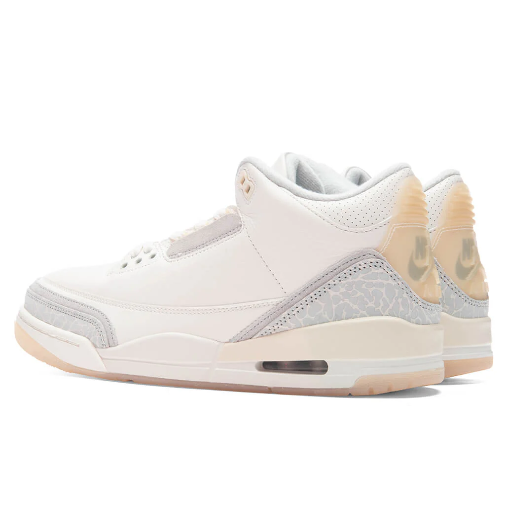 Air Jordan 3 Retro Craft - Ivory/Grey Mist/Cream - Image 3