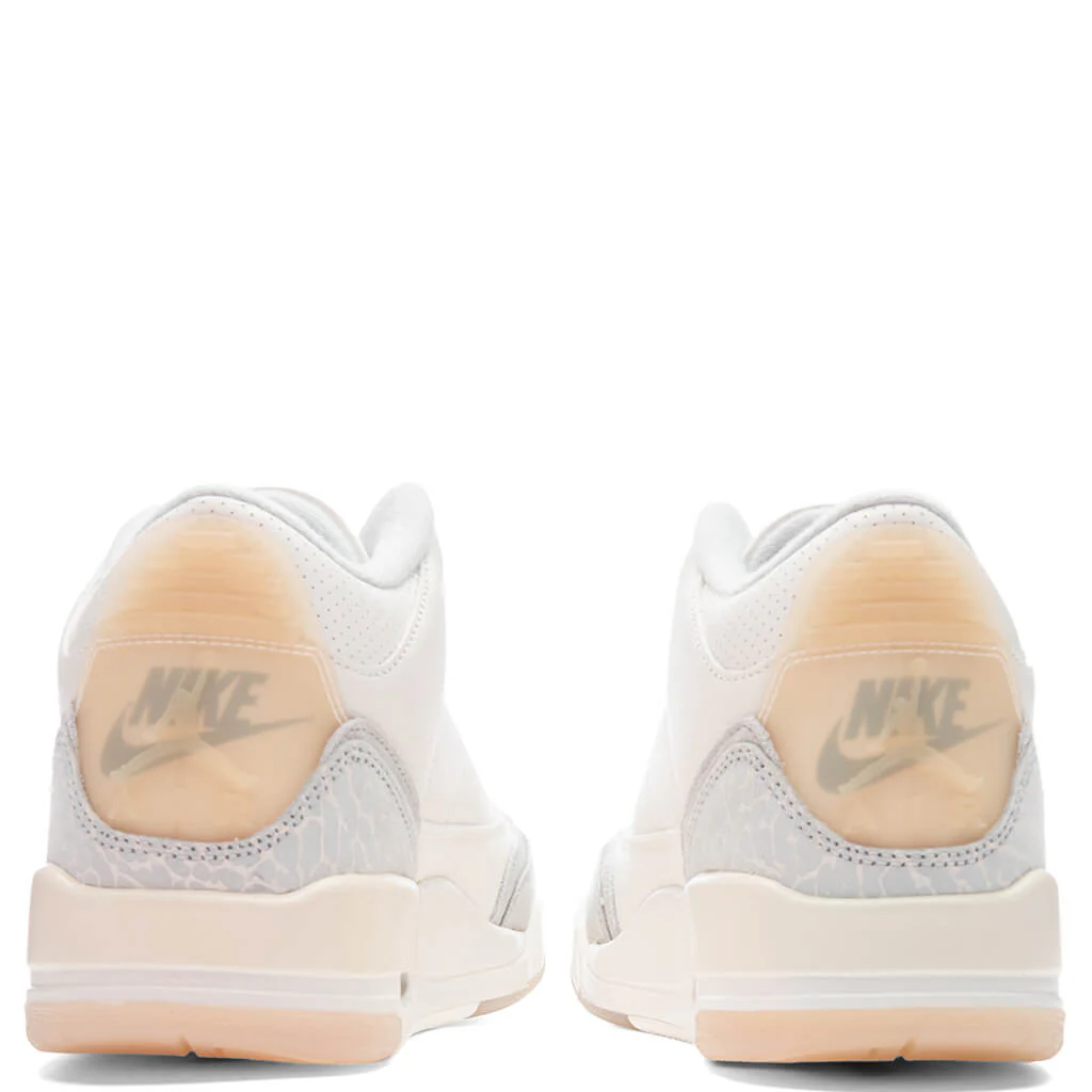 Air Jordan 3 Retro Craft - Ivory/Grey Mist/Cream - Image 4