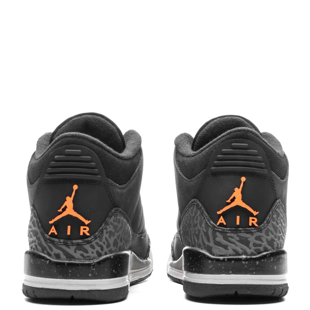 Air Jordan 3 Retro (GS) 'Fear' - Night Stadium/Total Orange/Black - Image 4