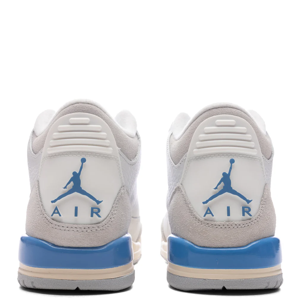 Air Jordan 3 Retro 'Lucky Shorts' (GS) - Summit White/Hydrogen Blue/Legend Blue - Image 4