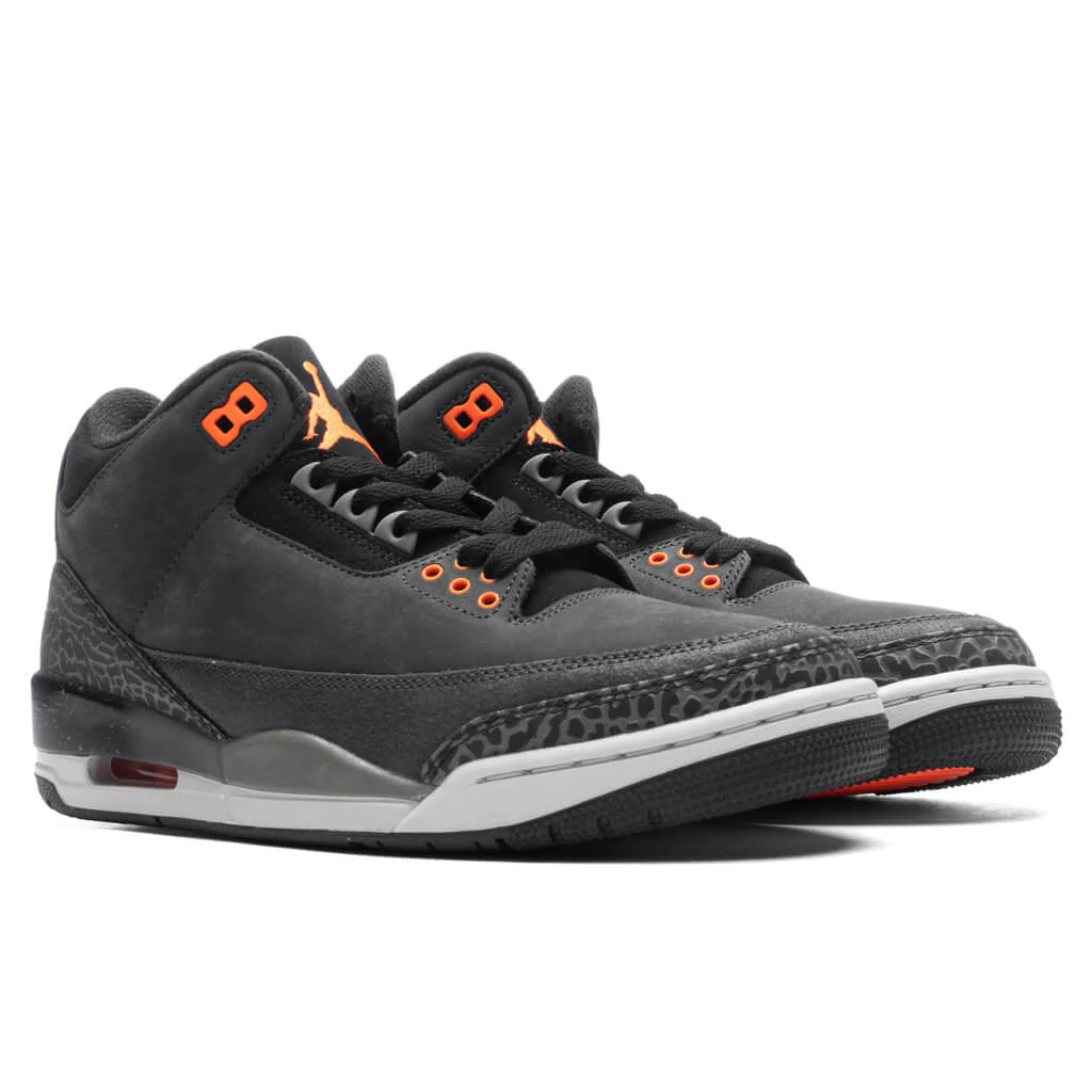 Air Jordan 3 Retro 'Fear' - Night Stadium/Total Orange/Black - Image 2