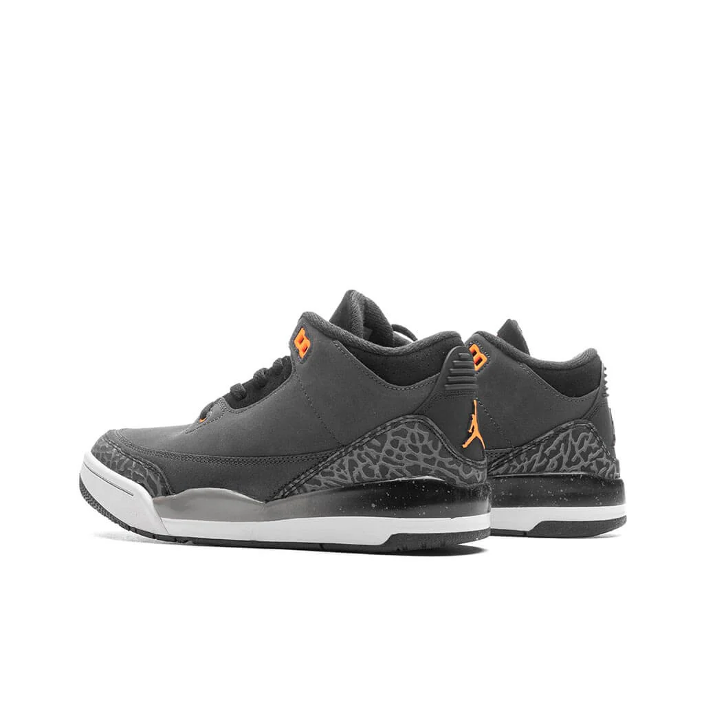 Air Jordan 3 Retro (PS) 'Fear' - Night Stadium/Total Orange/Black - Image 3