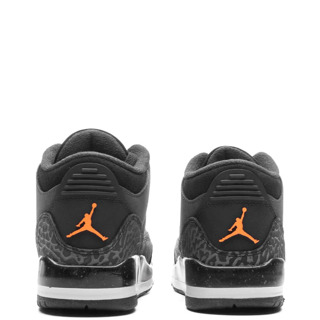 Air Jordan 3 Retro (PS) 'Fear' - Night Stadium/Total Orange/Black - Image 4