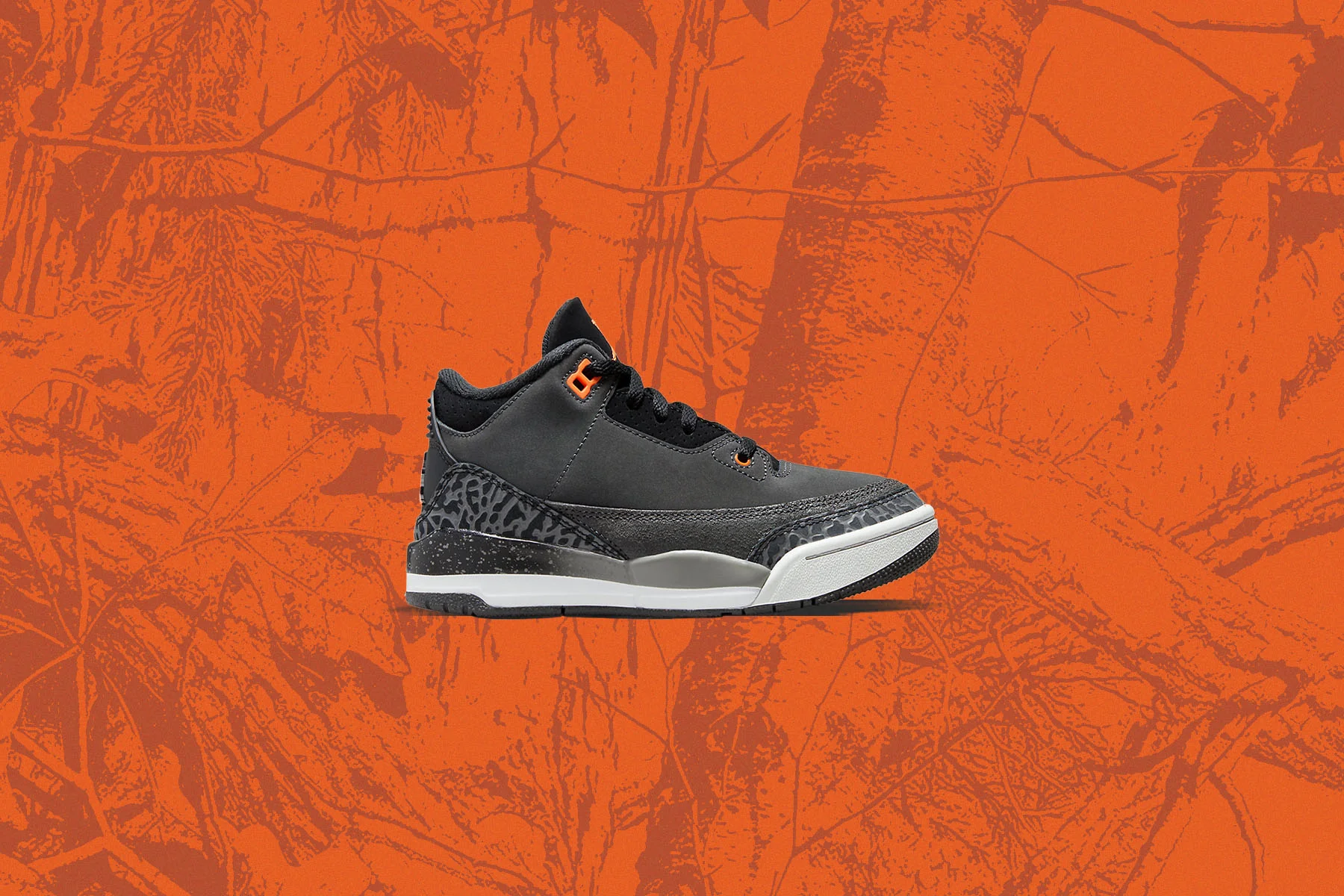 Air Jordan 3 Retro (PS) 'Fear' - Night Stadium/Total Orange/Black - Image 5