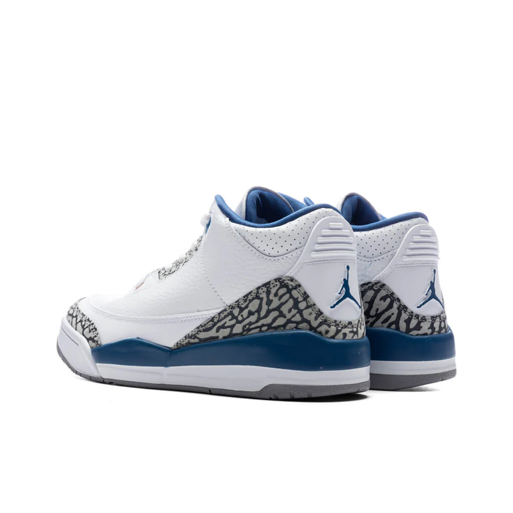 Air Jordan 3 Retro (PS) True Blue and Copper - White/Metallic Copper/True Blue - Image 3