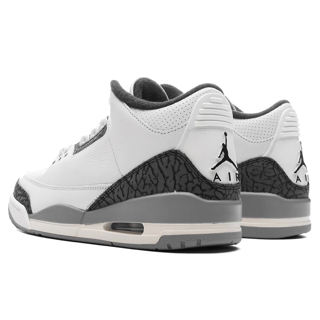 Air Jordan 3 Retro 'Grey Cement' - Summit White/Fire Red/Cement Grey - Image 3