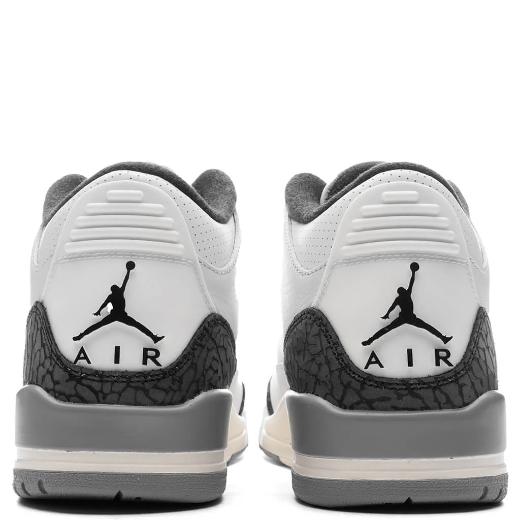 Air Jordan 3 Retro 'Grey Cement' - Summit White/Fire Red/Cement Grey - Image 4